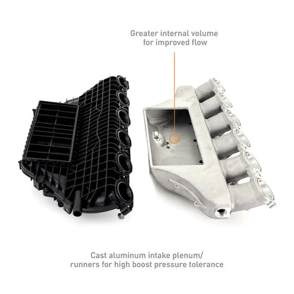 Mishimoto MMINT-G80-21BK charge air cooler manifold for BMW G80 M3 and G82 M4 S58 engine