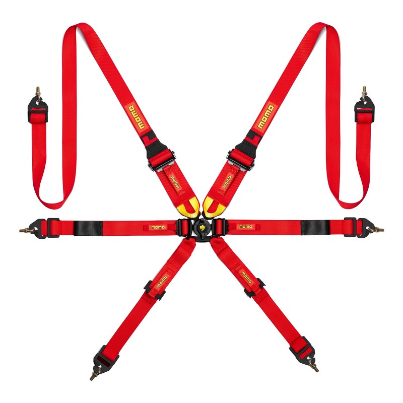 Momo Int. Camlock 6pt Clip In Restraint-Red MO1255120001 MOMO