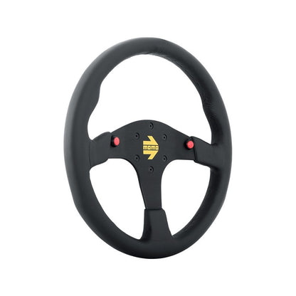 Momo MOD80 Steering Wheel 350 mm - Black Leather/Black Spokes R1980/35L