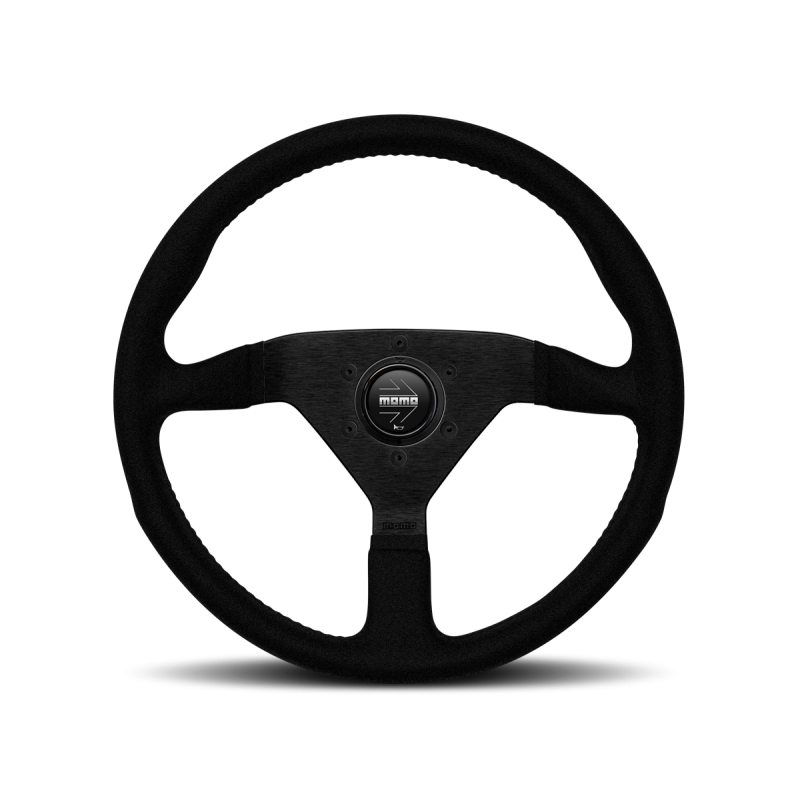 MOMO Montecarlo 350mm Black Alcantara Steering Wheel (MCL35AL3B)