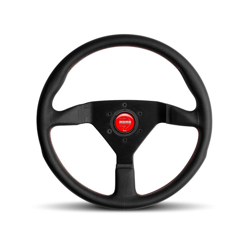 MOMO Montecarlo 320mm Black Leather Steering Wheel (MCL32BK3B)