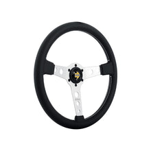 Load image into Gallery viewer, Momo Prototipo Steering Wheel 370 mm - Black Leather/White Stitch/Brushed Black Ano Spokes PRO37BK2B