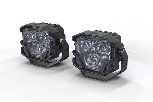 Morimoto 4Banger NCS Combo Beam LED Pods 5700K White Universal Auxiliary Off Road Light Pair - BAF046
