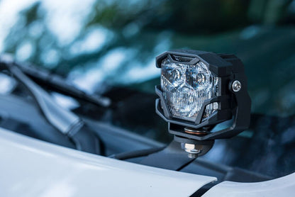 Morimoto 4Banger NCS Combo Beam LED Pods 5700K White Universal Auxiliary Off Road Light Pair - BAF046