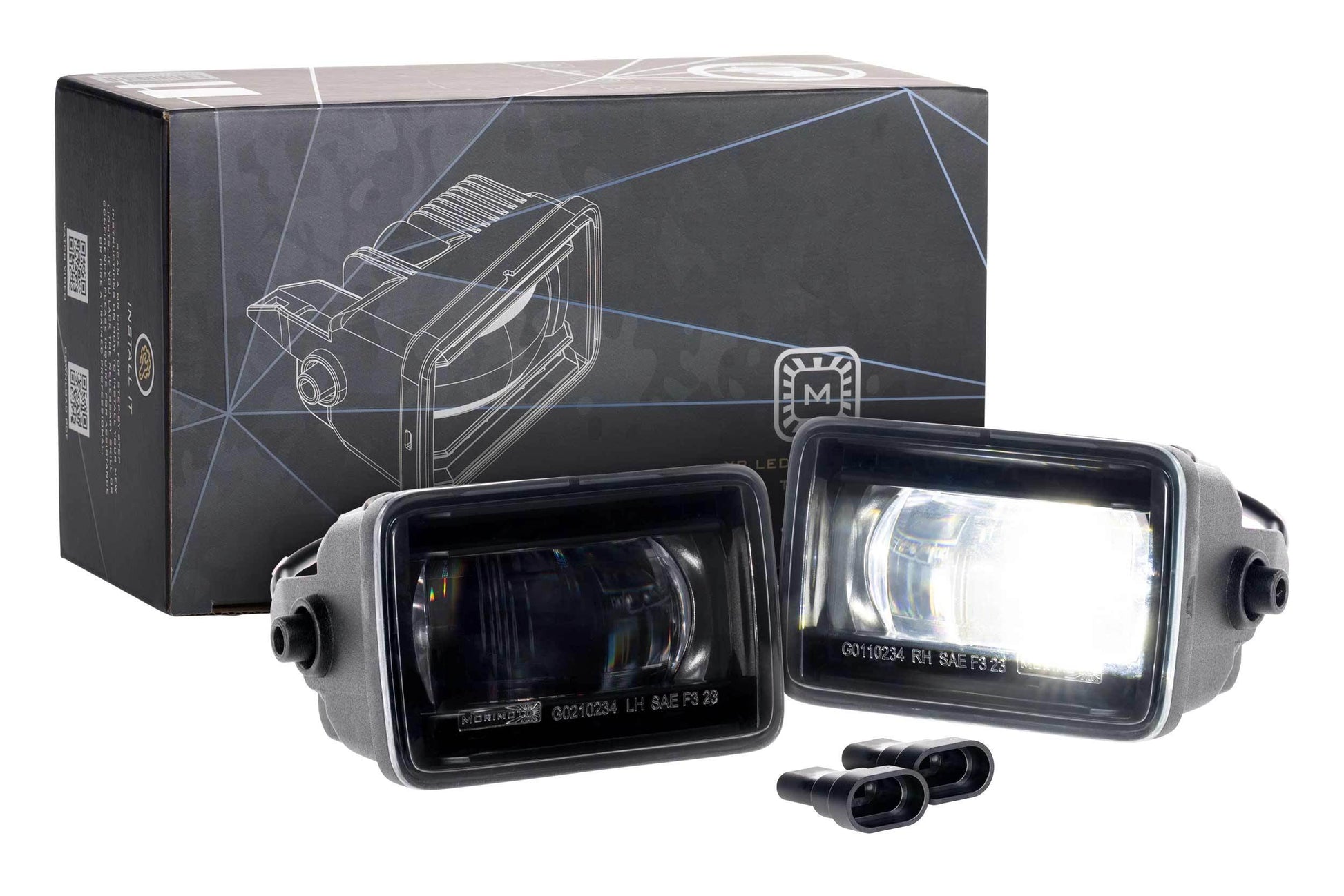 Morimoto XB Evo+ LED Fog Lights White or Yellow 2015-2020 F-150 2017-2022 Super Duty - LF095.2