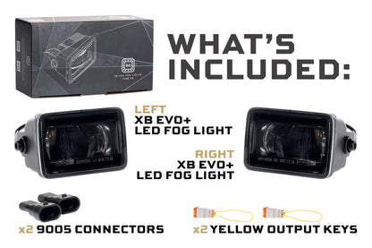 Morimoto XB Evo+ LED Fog Lights White or Yellow 2015-2020 F-150 2017-2022 Super Duty - LF095.2