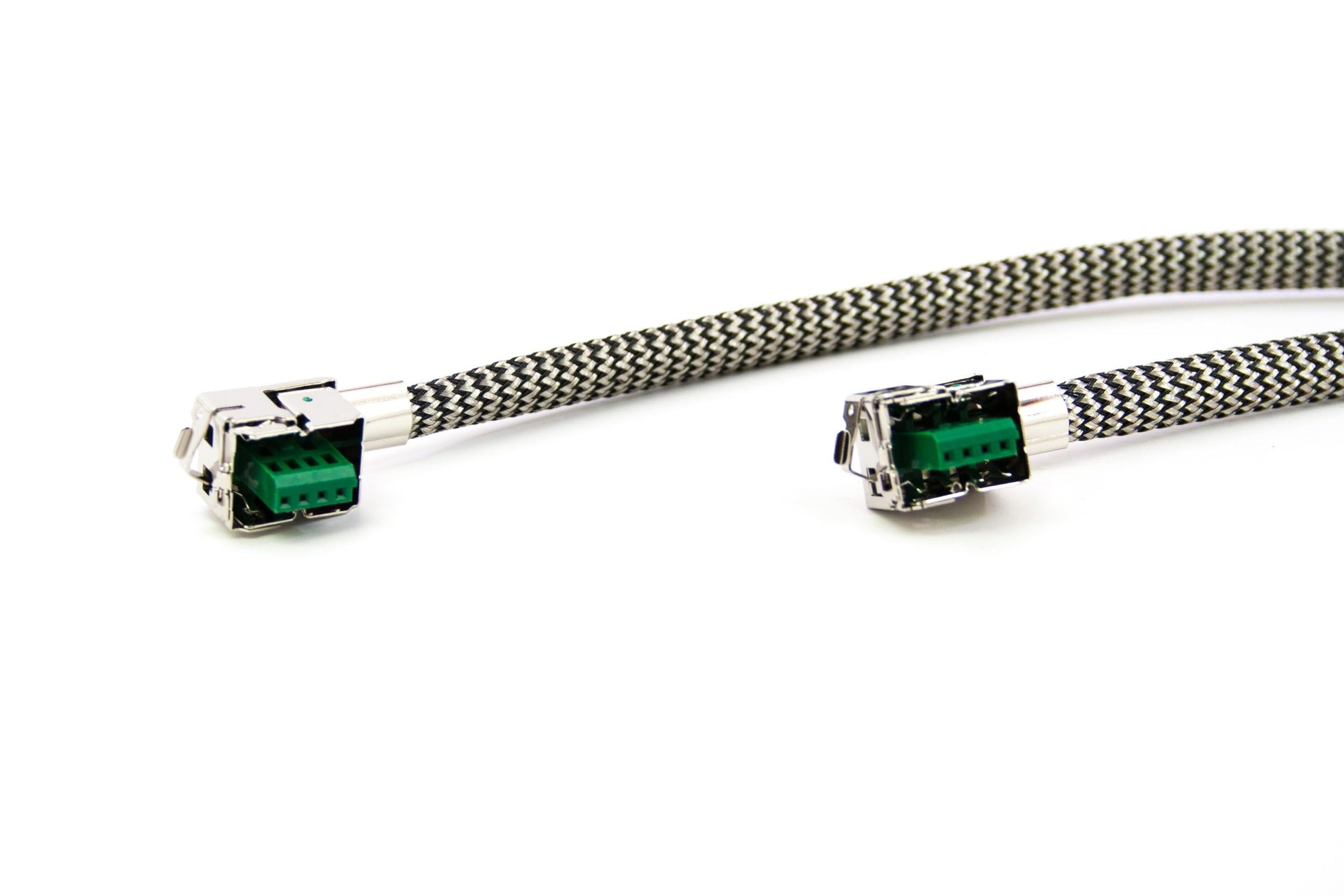 Morimoto Osram D1S Igniter Ballast to Bulb Cable 300mm 14AWG Stainless Mesh - BL280