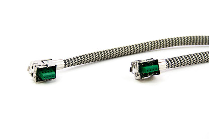Morimoto Osram D1S Igniter Ballast to Bulb Cable 300mm 14AWG Stainless Mesh - BL280
