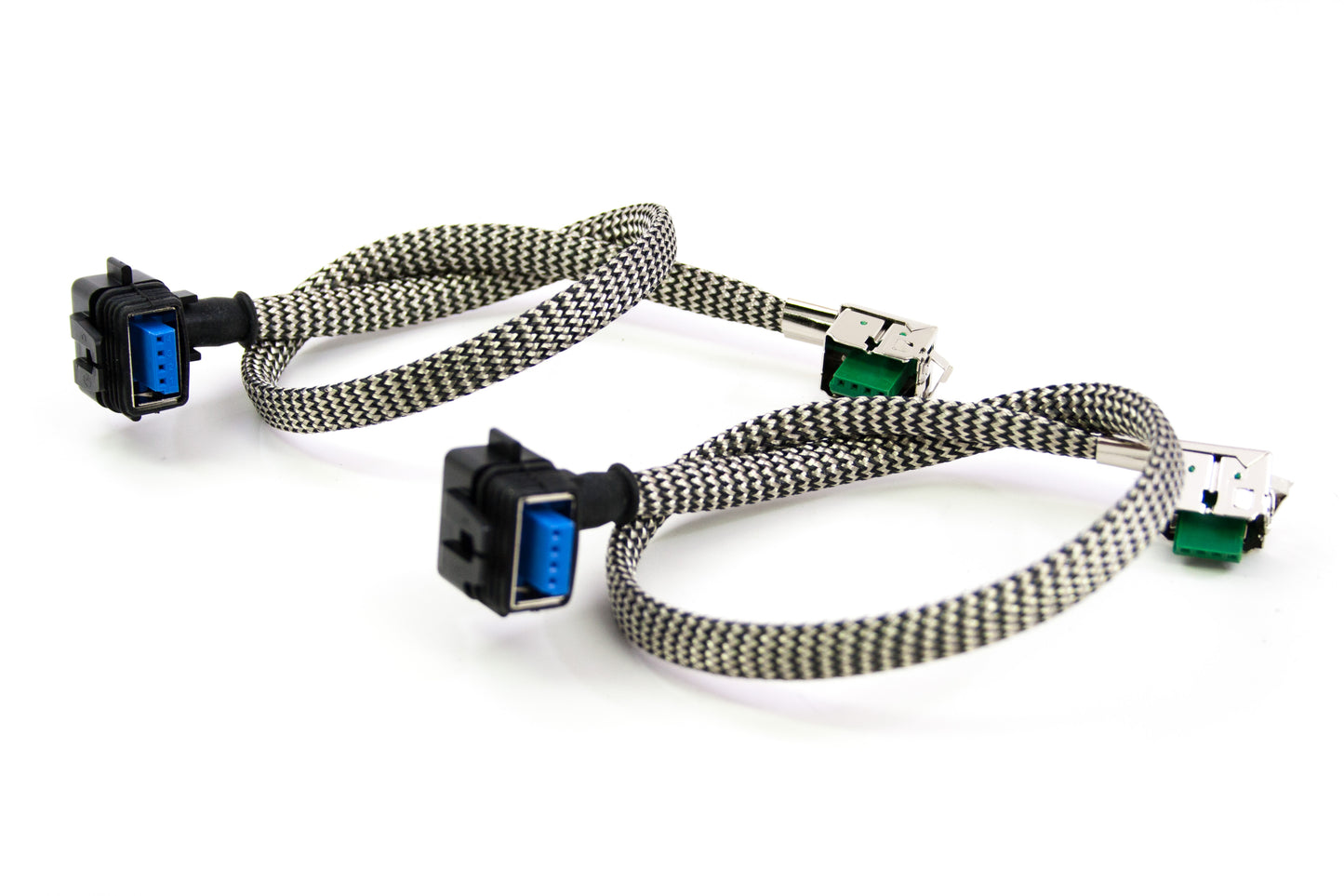 Morimoto Osram D1S Igniter Ballast to Bulb Cable 300mm 14AWG Stainless Mesh - BL280