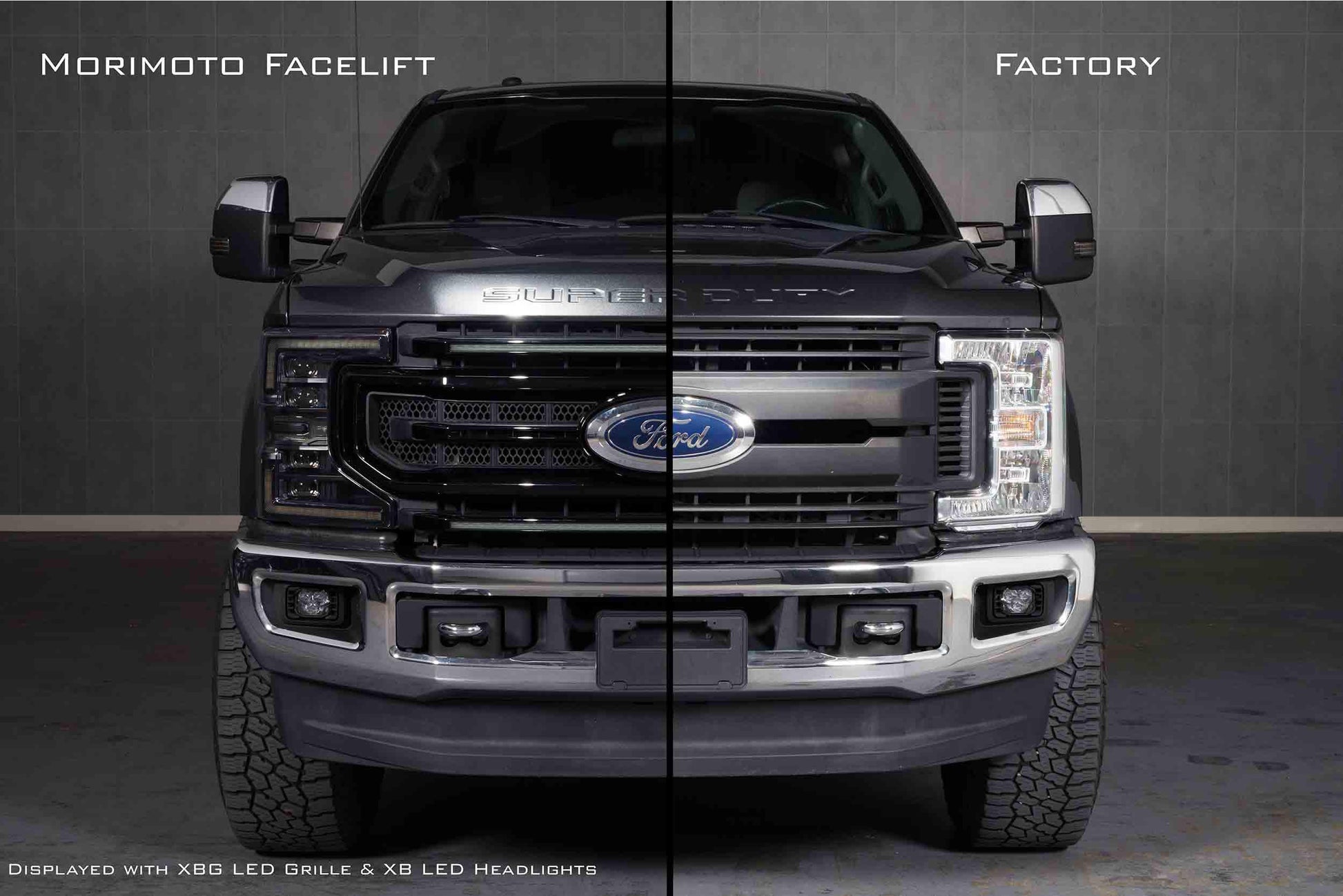 Morimoto 2017-2019 Ford Super Duty Front End Conversion Kit for 2020-2022 XB LED Headlights - XBG3