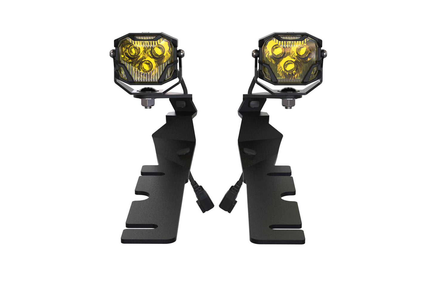 Morimoto LED Pod Light Mount Brackets Stainless Steel 2009-2018 Ram 1500 2500 3500 - BAF033