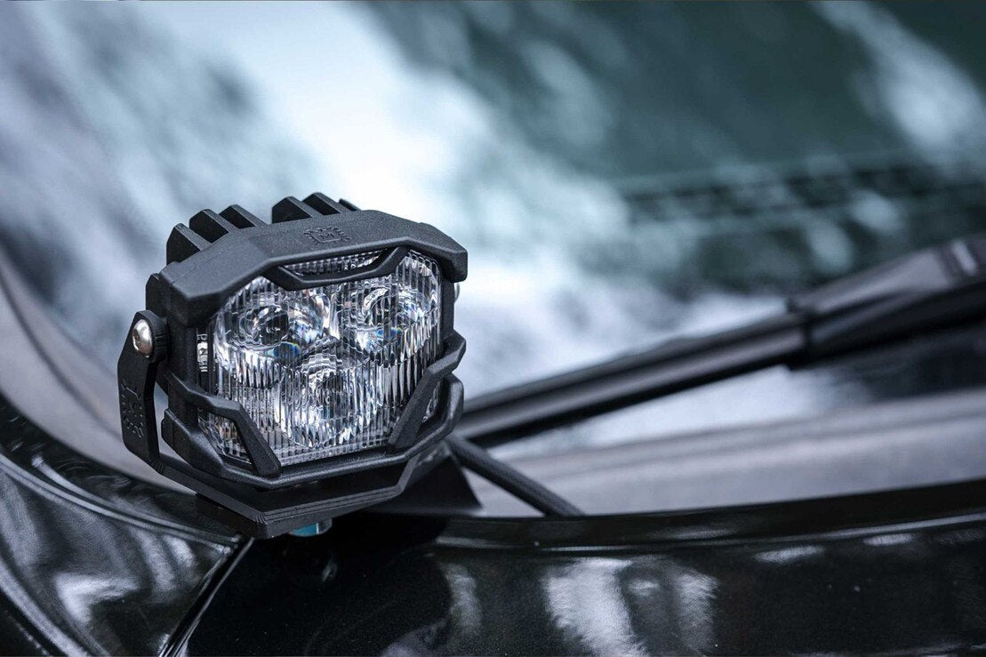 Morimoto LED Pod Light Mount Brackets Stainless Steel 2009-2018 Ram 1500 2500 3500 - BAF033