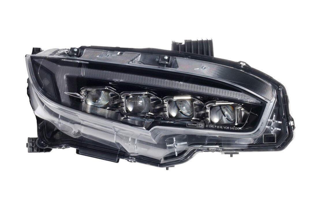 Morimoto XB Gen II LED Headlights 2016-2021 Honda Civic Quad Bi-LED Sequential DRL - LF2-473