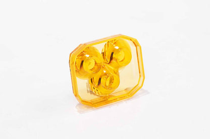 Morimoto BAF203 yellow replacement lens for 4Banger LED pods surface flush fog mount