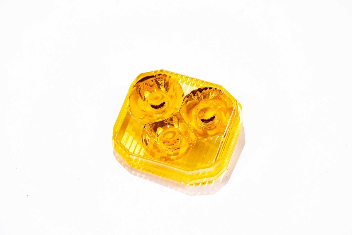 Morimoto BAF203 yellow replacement lens for 4Banger LED pods surface flush fog mount