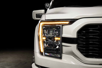 Morimoto XB Evo headlights installed on 2021-2023 Ford F-150 front end