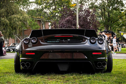 Morimoto LF357 smoked XB LED tail lights for 2005-2010 Ferrari F430 what it looks like installed