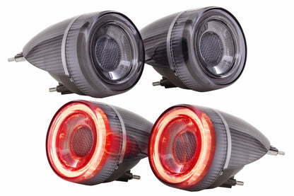 Morimoto LF357 smoked XB LED tail lights for 2005-2010 Ferrari F430 full kit