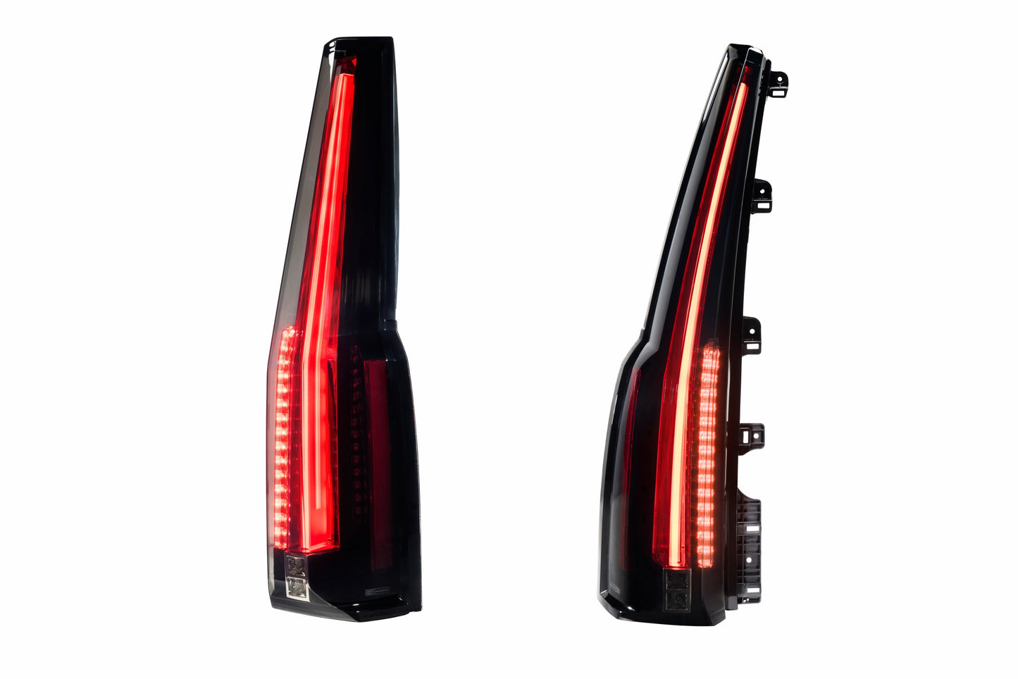 Morimoto LF767 smoked LED tail lights for 2015-2020 Chevrolet Tahoe and Suburban red lights view