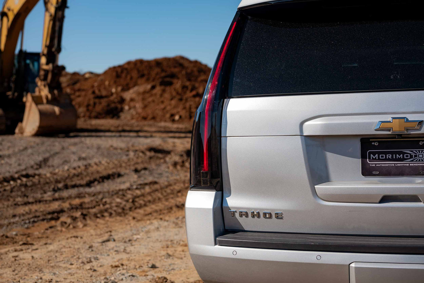 Morimoto LF767 smoked LED tail lights for 2015-2020 Chevrolet Tahoe and Suburban installed clean view