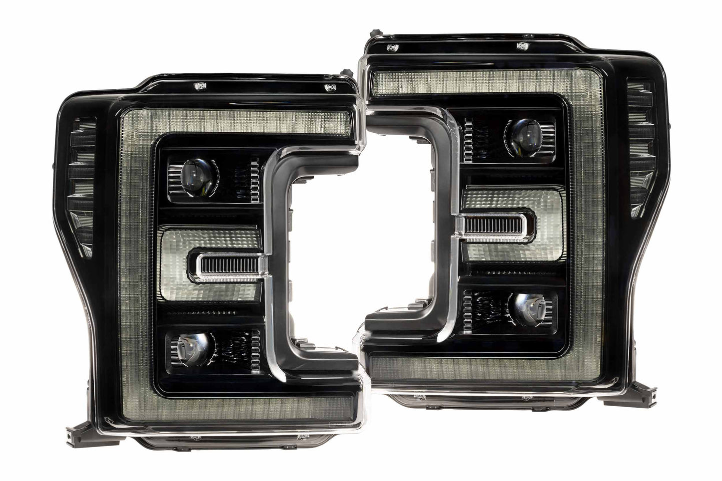 Morimoto LF777 XRGB LED headlights for 2017-2019 Ford Super Duty F250 F350 F450 with RGB DRL