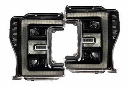 Morimoto LF777 XRGB LED headlights for 2017-2019 Ford Super Duty F250 F350 F450 with RGB DRL