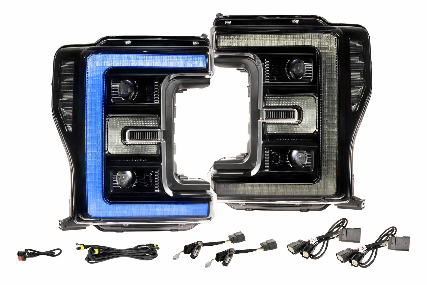 Morimoto LF777 XRGB LED headlights for 2017-2019 Ford Super Duty F250 F350 F450 with RGB DRL