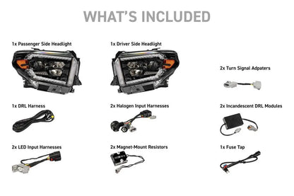 Morimoto LF2-532Y XB Evo Hybrid LED headlights for 2014-2021 Toyota Tundra