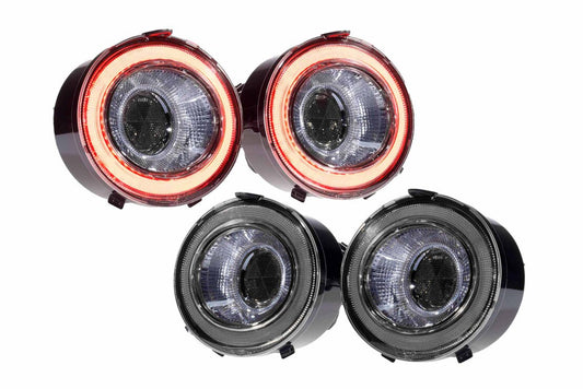 Morimoto XB smoked LED tail lights LF466 for 2005-2013 Chevrolet Corvette C6 with four-oval design