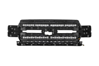 Morimoto XBG17 chrome LED grille with white DRL for 2018-2020 Ford F-150 view of back of the grille