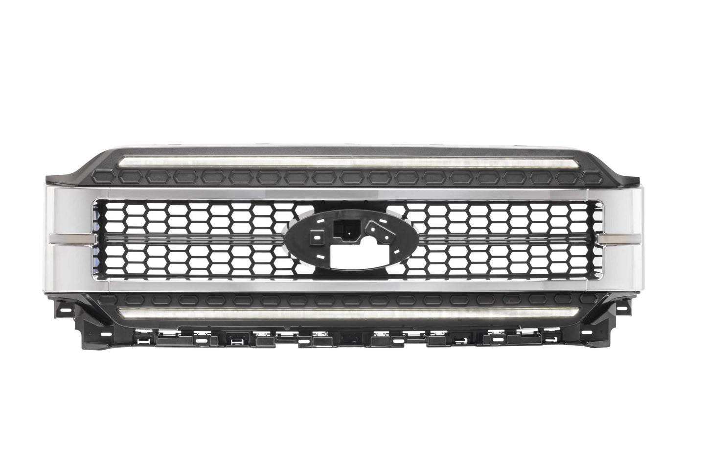 Morimoto XBG23 chrome LED grille with white DRL for 2021-2023 Ford F-150