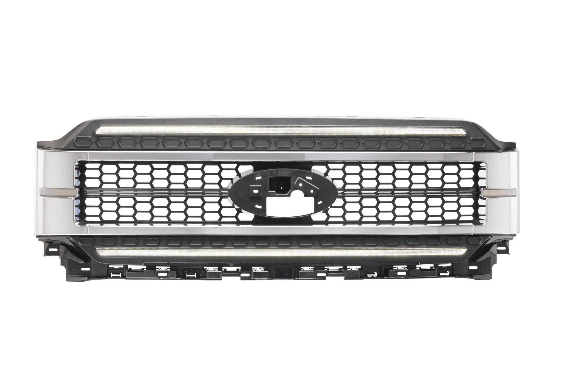 Morimoto XBG23 chrome LED grille with white DRL for 2021-2023 Ford F-150