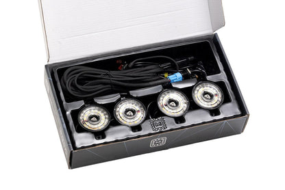 Morimoto XRL05 V2 white LED rock light kit 4 piece universal for trucks jeeps SUVs kit