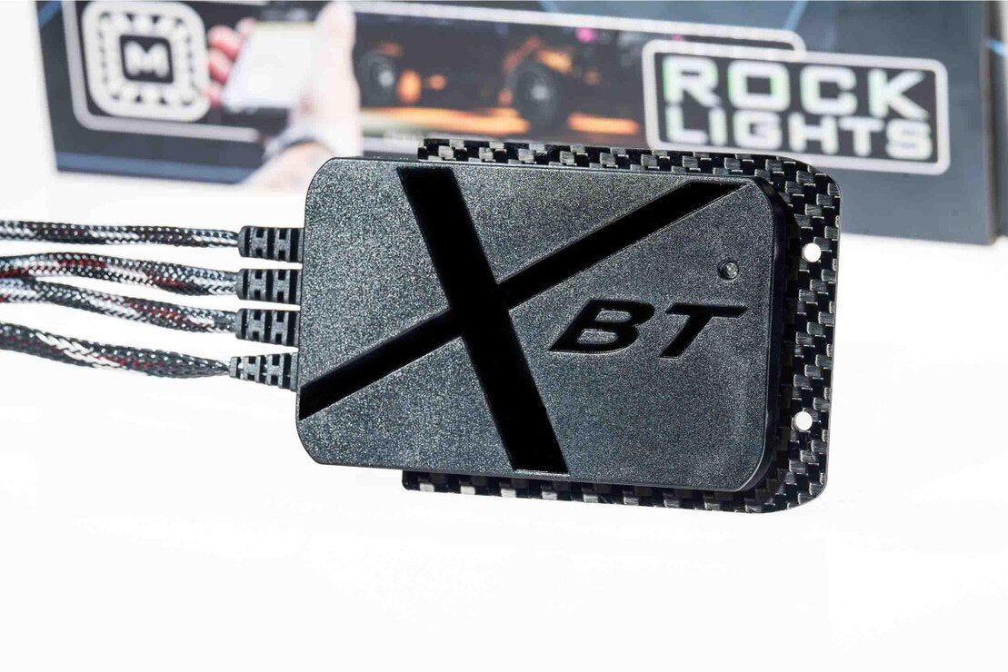 Morimoto XRL25 RGB rock light kit 6 piece Bluetooth color changing LED for trucks jeeps SUVs bluetooth abilities