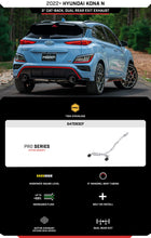 Load image into Gallery viewer, MBRP 3&quot; Cat-Back, 2022-2023 Hyundai Kona N 2.0L Turbo, Dual Rear w/ Carbon Fiber Tips, T304 Stainless Steel