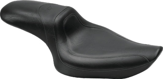 Mustang 76145 Fastback One-Piece Black Seat for Harley Sportster 2004-2022