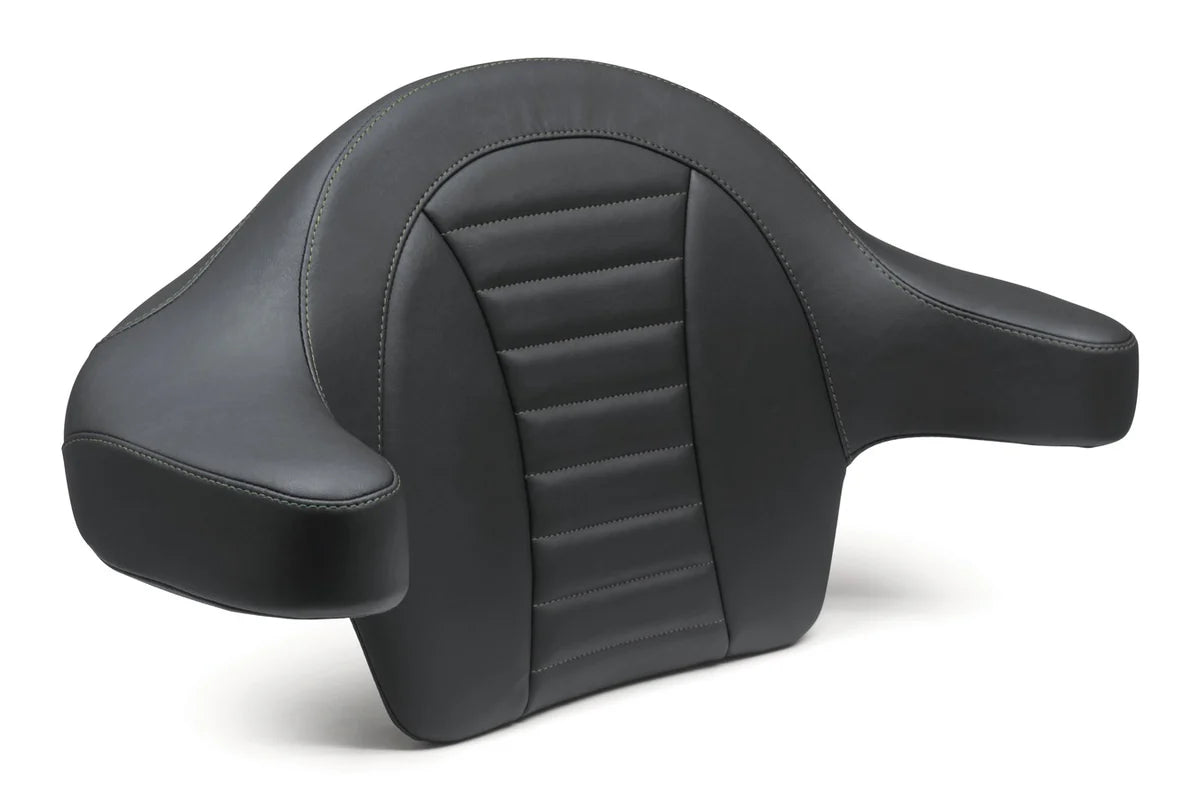 Mustang 79014 Deluxe Wrap-Around Passenger Backrest Black for Harley Touring King Tour-Pak
