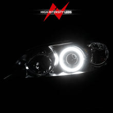 Load image into Gallery viewer, ANZO MAZDA 3 04-08 4DR PROJECTOR HEADLIGHTS BLACK W/ RX HALO - 121228