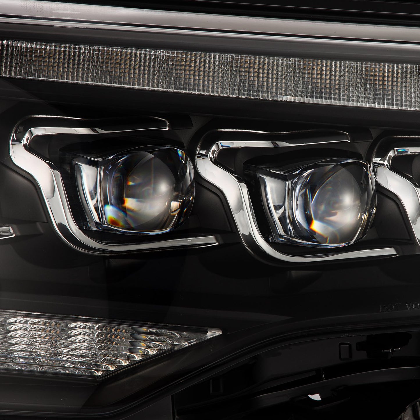 AlphaRex 14-22 Toyota 4Runner MK II NOVA-Series LED Projector Headlights Black - 880808 AlphaRex