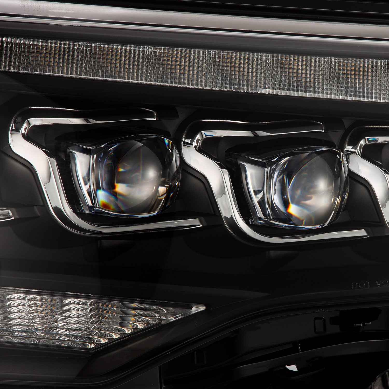 AlphaRex 14-22 Toyota 4Runner MK II NOVA-Series LED Projector Headlights Black - 880808 AlphaRex