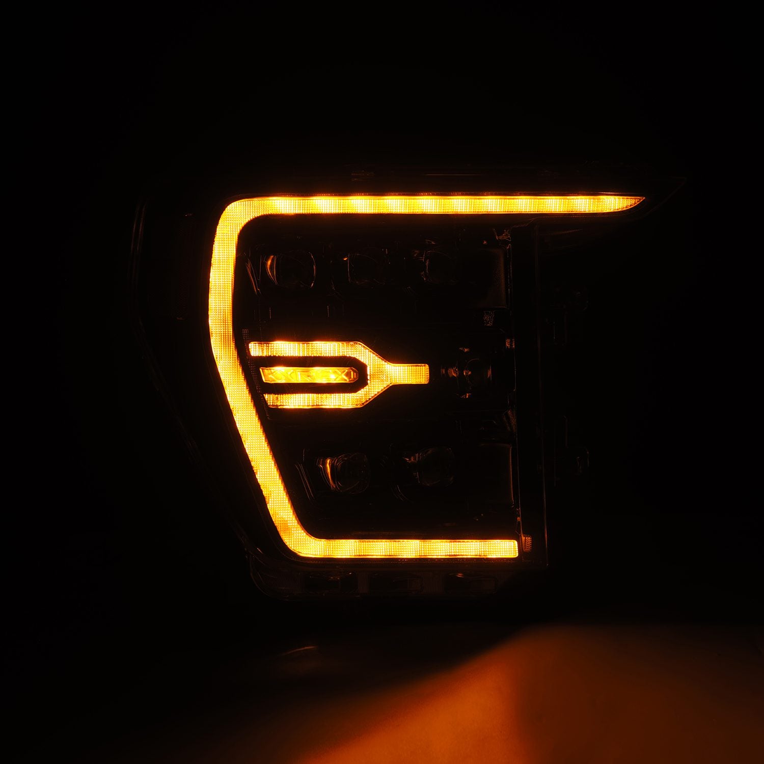 AlphaRex 21-23 Ford F150 / 21-23 Ford F150 Raptor NOVA-Series LED Projector Headlights Alpha-Black - 880138 AlphaRex