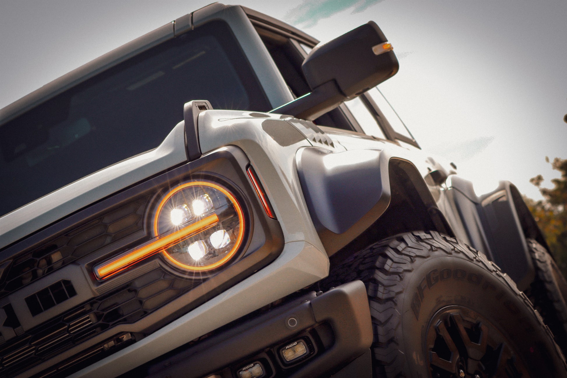 AlphaRex 21-23 Ford Bronco /22-23 Ford Bronco Raptor NOVA-Series LED Projector Headlights Alpha-black - 880259 AlphaRex