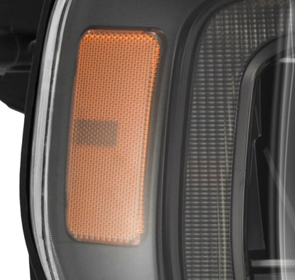 AlphaRex 21-23 Ford F150 PRO-Series Halogen Projector Headlights Alpha-Black - 880294 AlphaRex