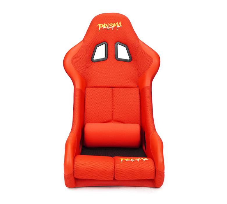 NRG PRISMA FIA Competition Seat w/ Competition Fabric FIA Homologated - Red - FRP-RS500M-RD-PRISMA