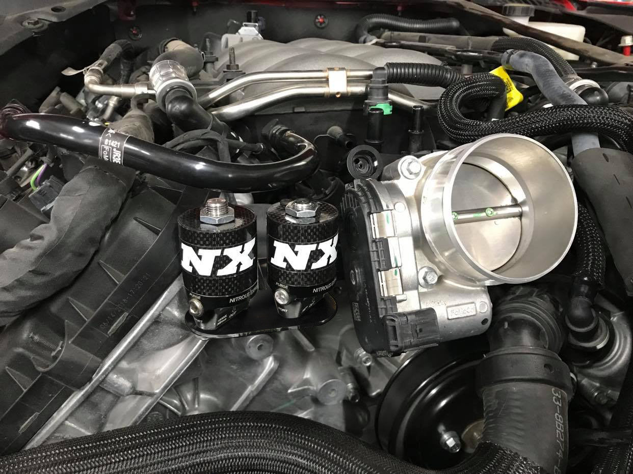 Nitrous Express 2018+ Mustang Solenoid Bracket, part 15764