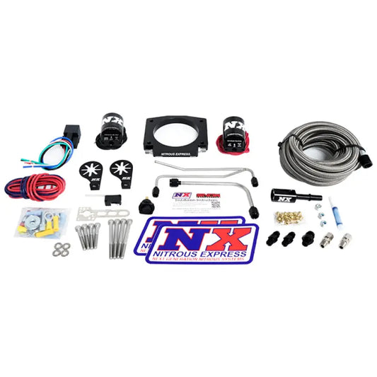 Nitrous Express LS Single Entry 90mm Plate Hardline System (50-400 HP) W/ No Bottle - 20934S-00