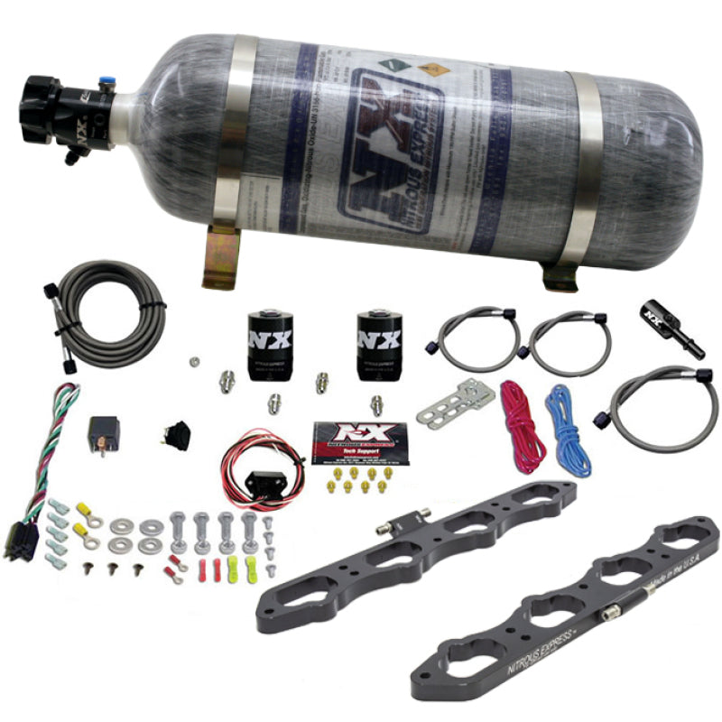 Nitrous Express Coyote Wet Direct Port Plate System(12 lb Bottle), part 20956-12