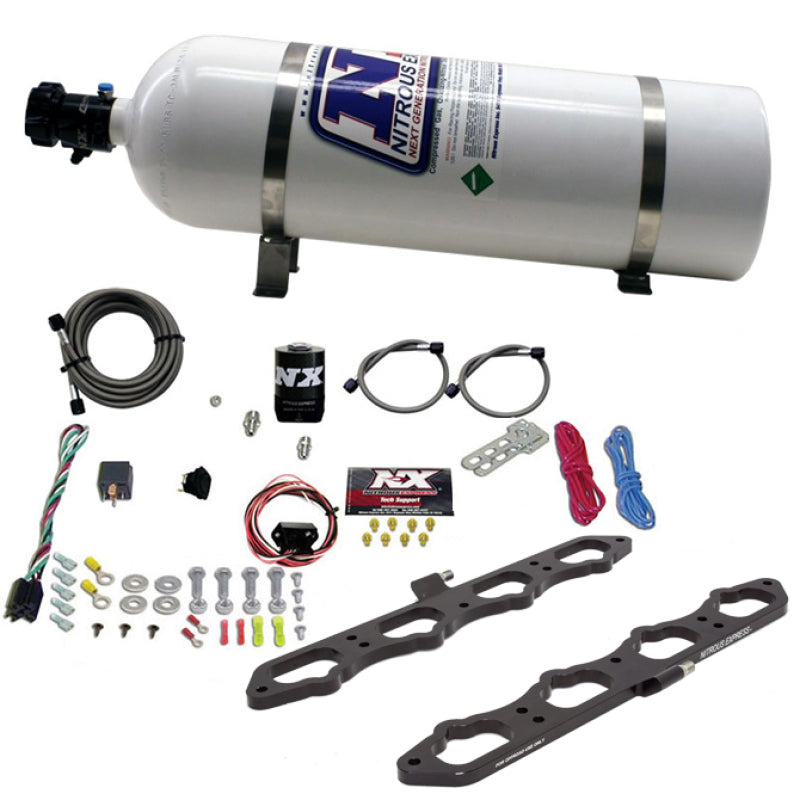 Nitrous Express Coyote Dry Direct Port Plate System(15 lb Bottle) - 20957-15