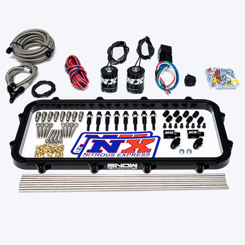 Nitrous Express Direct Port, Dry Holley High Ram Plate Nitrous System - No Bottle, part 20963-00