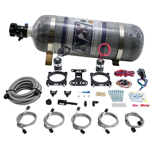 Nitrous Express 2024+ 5.0L Mustang Dual Throttle Body Plate System - 12 lb Composite - 20964-12